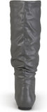 Journee Collection Women's Mid Calf Boots JAYNE-GRY-090XWC Gray 9M