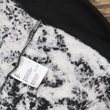 Jenni Womens Solid Sherpa Pajama Top 100154919MS Tie-Dye Black L