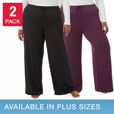32 Degrees Cool Women's 2 Pack Soft Sleep Lounge Pants 1465357