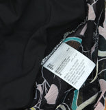 Bar III Printed Tie-Waist Wrap Blouse 100143295 Miami Bloom Black Multi M