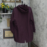 Kirkland Signature  Ladies Trench Rain Jacket 7778999 Merlot Purple 2XL