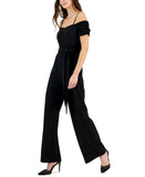 Tahari Asl Women's Off-The-Shoulder Wide-Leg Crepe Jumpsuit 2AM532-T2