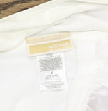 Michael Michael Kors Womens Scoop Neck One-Piece Swimsuit Ribbed MM43433 White 6