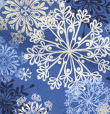 Alfred Dunner 3/4 Sleeve Embellished Neckline Snowflake Knit Top Blue Multi 1X