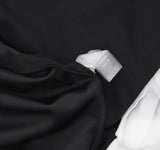 Calvin Klein Neck Chiffon Waist Tie Sash Crepe Skirted Dress Cream / Black 14