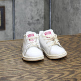 Adidas Kids Girls Stan Smith Lace Up Sneakers Shoes 1668fb27d5339d White Pink 4K