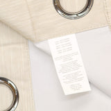 ZUZIFY Blackout Grommet Curtain Panel Brown Texture 52x84