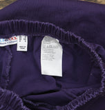 Denim & Co. Waist Stretch Regular Side Pocket Pants Deep Grape Purple XS