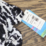 Swim Solutions Size Tummy Control Swim Fauxkini Tankini Top Black / White 22W