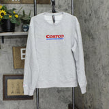 Kirkland Signature Mens Cstco Wholesale Pullover Graphic Sweatshirt Gray L