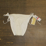 Michael Michael Kors Womens String Tie Bikini Bottom MM92314 White XS