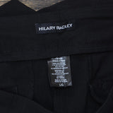 Hilary Radley Women's Ponte Pull-On Mid Rise Slim Leg Pants 1797446 Black L