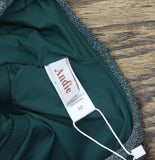 Andie Malibu Metallic Adjustable High Neck One-Piece Swimsuit Cascade Green M