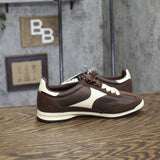 Universal Thread Womens Skyler Jogger Sneakers Double Lace Low Top Brown 8M