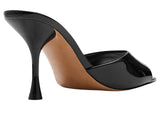 Steve Madden Santi Heeled Sandal Patent Leather SANT11S1 Black 5M