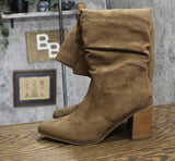 Universal Thread Womens Faux Suede Junie Tall Boots 90975015 Taupe Brown 8.5M