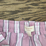 State Of Day Womens Printed Poplin Pajama Set Mauve Orchid Purple 2XL