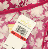 Michael Michael Kors Print Cover Up Pants Mesh Bright Wild Berry Pink XS/S