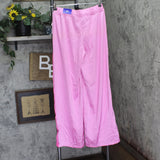 Joylab Womens Low-Rise Satin Tear Away Track Pants 94628896 Pink / Neon Pink XS