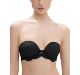Simone Perele Womens Karma Underwire Strapless Plunge Bra 12V302 Black 32C