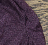 Denim & Co. Womens Knit Jacquard Blazer Jacket A703373 Deep Wine Purple L