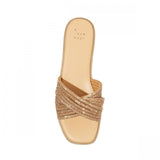 A New Day Womens Felicia Rhinestone Slide Sandals 89998320 Bronze Brown 9.5M