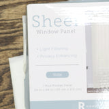 Regal Home Voile Rod Pocket Sheer Single Curtain Panel Ivory Off White 54x84