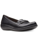Clarks Women's Ashland Lily Loafer Shoes 26138776 Black Leather 9.5N