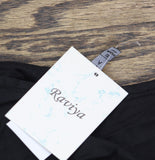 Raviya Lace-Inset Eyelet-Flounce Cover-Up 76301X Black 1X