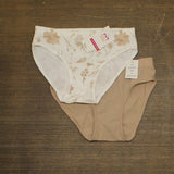 Maidenform Big Girls Seamless 2-Piece Hipster Underwear Almond Lux Brown M (7/8)