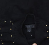 Guess Womens Sleeveless Studded Veronika Sweater Dress D4BK01Z1090 Jet Black XS