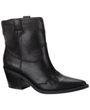 Sun + Stone Womens Brennaa Western Stitching Cowboy Booties Ankle Boots Black 7M