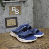Easy Spirit Dashtyn Womens Double Band Lightweight Slip-on Sandals Dark Blue 7M