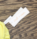 Salt + Cove Juniors Sweetheart Bikini Top Swim Lemon Drop Yellow S