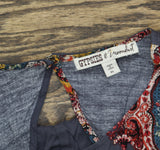 Gypsies & Moondust Juniors  Mirror Print Tunic Tank Gray Multi XL