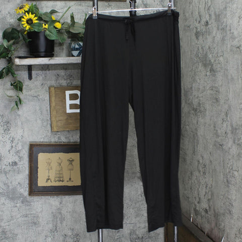 32 Degree Cool Womens Knit Straight Leg Pajama Lounge Pants Black 2XL