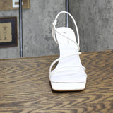 Marc Fisher  DARETA Heeled Sandal Amputee Replacement Left Shoe Only White 10M