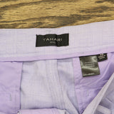 Tahari ASL Womens Pleated-Waist Wide-Leg Pants 4DM732-TJ Lavender Purple 14