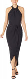 Julia Jordan Women's Knot Neck Tulip Hem Dress JJ38691 Black 8