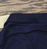 French Toast Girls Uniform Long Sleeve Polo with Picot Collar Navy Blue M (7-8)