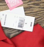 Rare Editions Girls Bow Pearl Accent Holiday Dress Red 5