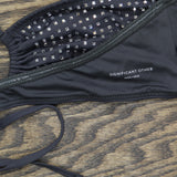 Significant Other Womens Niah Embellished Bikini Top SN2414T-F1 Charcoal Gray 10