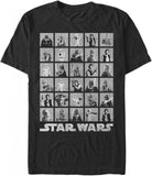 Star Wars Photoshoot Mens Tops Short Sleeve Tee Shirt Black XL Tall