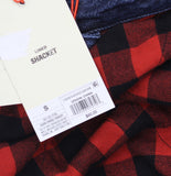 Woolrich X TGT Button-Front Flannel-Lined Denim Shacket 94612511 Blue S