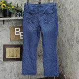 DG2 Womens Virtual Stretch Boot-Cut Jeans 567176 Midtone Blue 16W