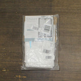 Regal Home Embroidered Voile Sheer Rod Pocket Single Curtain Panel White 54 x 84