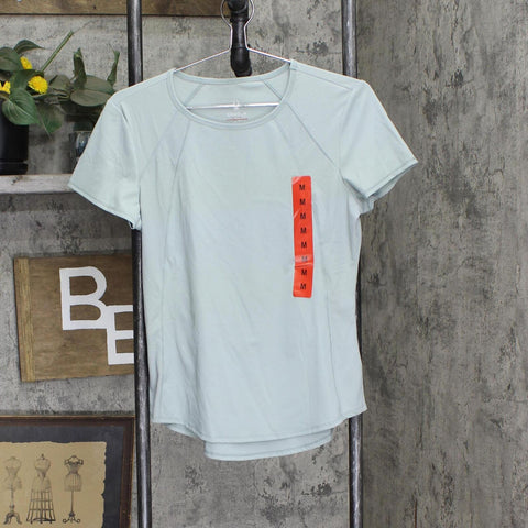 Spyder Active Womens Athletic T-Shirt Tee 167359c4888239 Green Gray M