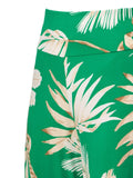 Anne Klein High-Rise Wide-Leg Pull-On Palazzo Pant Tropical Green Multi 2XL