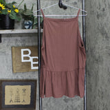 Maurices Womens Knit Spaghetti Strap Tank Top Brown See Measurements