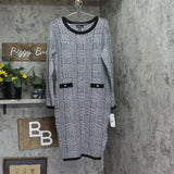 BCX Juniors Round-Neck Sequin-Embellished Bodycon Dress 1103894 Black Multi XL